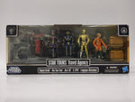 SW Multipack 3.75" - Star Tours Travel Agency: Signal Droid, Aly San San, Ace-38, C-3PO, Luggage Attendant